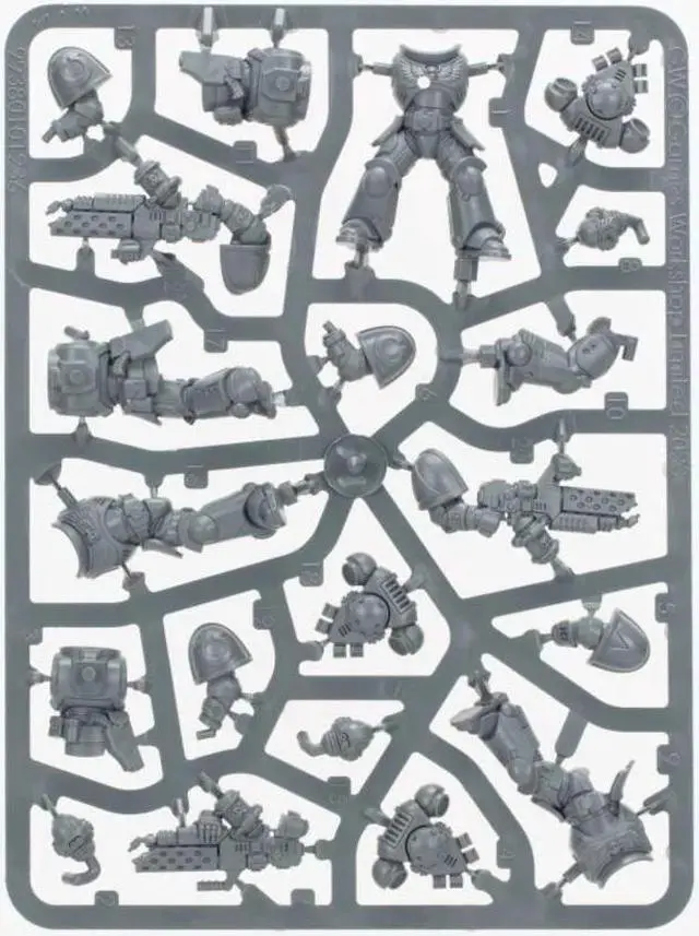 Alt view image 4 of 4 - Games Workshop Warhammer 40K Space Marines: Assault Intercessors + Paints Set