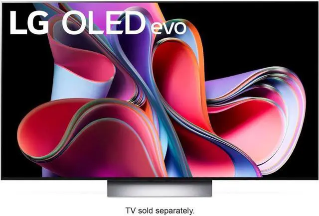 Alt view image 6 of 7 - LG Gray Stand & Back Cover for 65 inch G2/G3 OLED TVs (2022/2023)