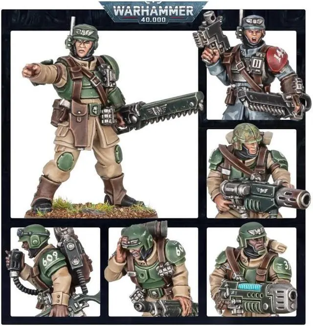 Alt view image 4 of 6 - Games Workshop Warhammer 40K: Cadian Shock Troops