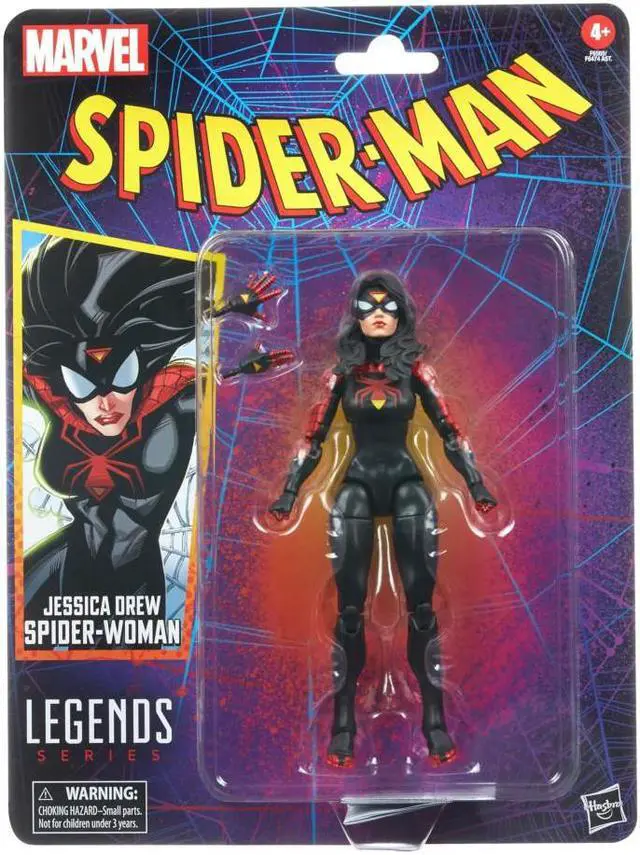 Alt view image 2 of 7 - Hasbro 6 inch Marvel Legends Series Jessica Drew Spider-Woman Action Figure
