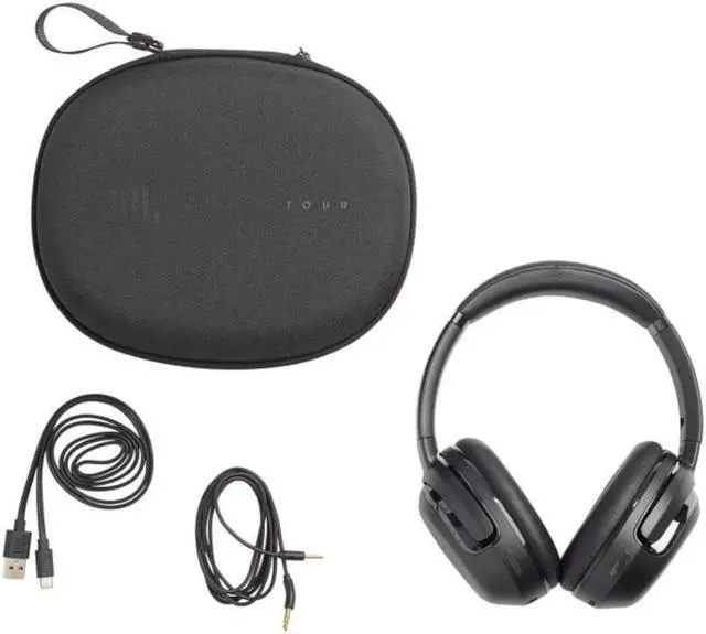 Alt view image 6 of 7 - JBL Tour One M2 Black Wireless Over-Ear Noise Cancelling Headphones
