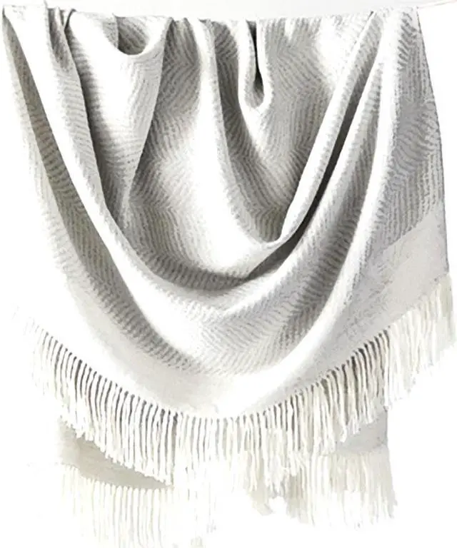 Main image of Fairkind 70x50 inch Gray La Loma Alpaca Throw