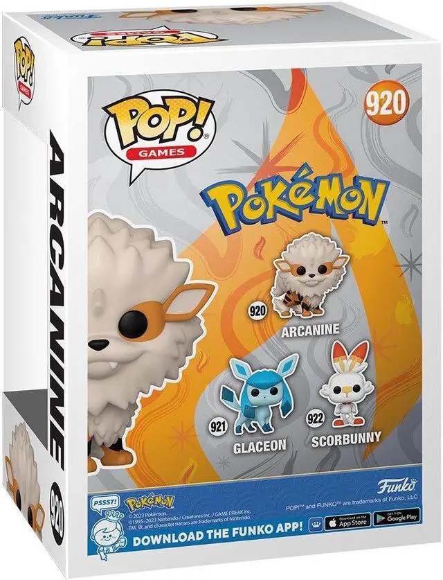 Main image of Funko POP! 4.25 inch Pokemon Arcanine Figure