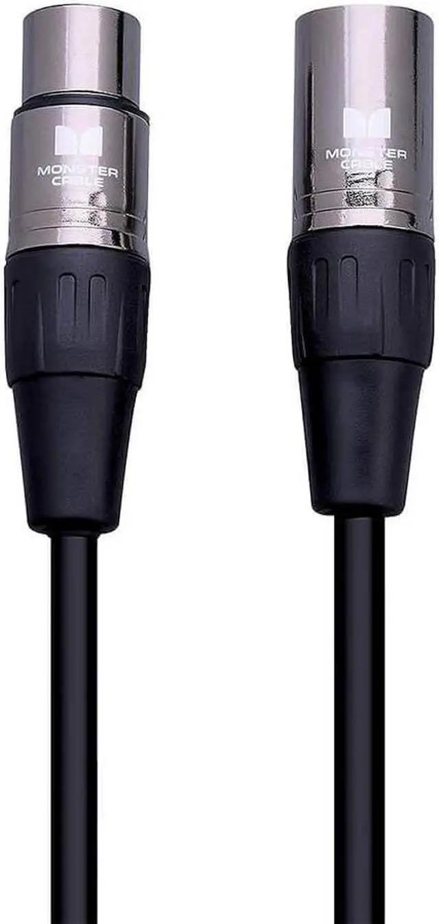Main image of Monster 5 Ft Prolink Classic Microphone Cable - Silver Contact XLRs