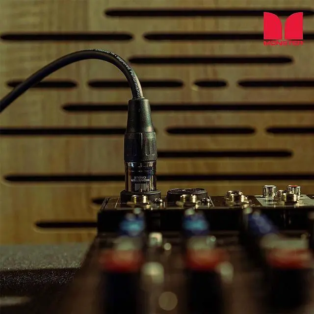Alt view image 5 of 5 - Monster 5 Ft Prolink Classic Microphone Cable - Silver Contact XLRs