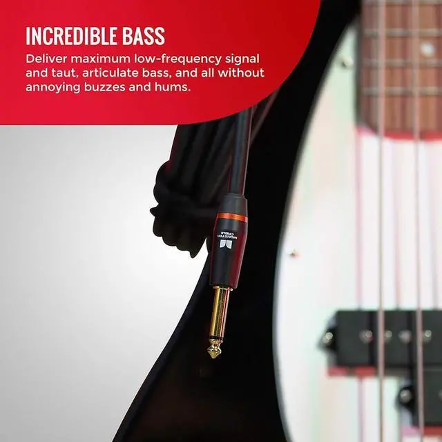 Alt view image 4 of 6 - Monster 21 Ft. Prolink Bass Instrument Cable - Straight to Straight