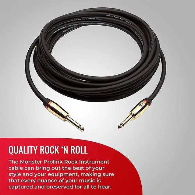 Alt view image 5 of 7 - Monster 6 Ft Prolink Rock Instrument Cable - Straight to Straight