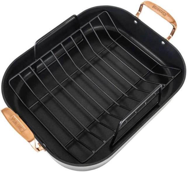 Viking Hard Anodized Nonstick Roaster with Rack & Carving Set