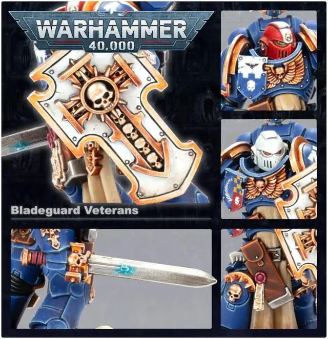 Alt view image 5 of 6 - Games Workshop Warhammer 40K Space Marines: Bladeguard Veterans
