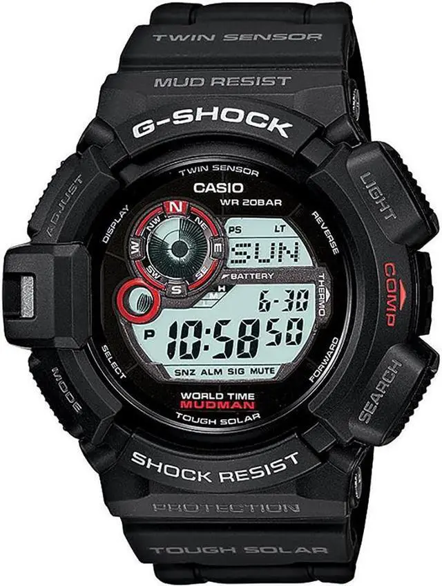 Main image of Casio G-Shock Mudman Mens Watch - Black/Red