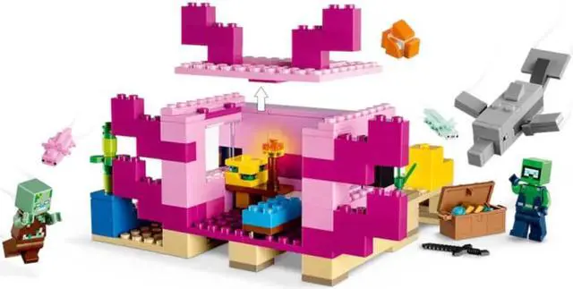 Alt view image 3 of 7 - LEGO Minecraft The Axolotl House