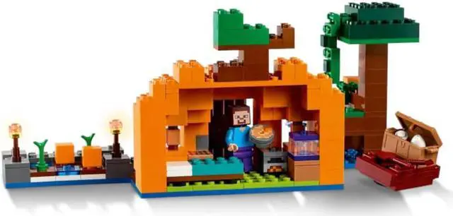 Alt view image 3 of 7 - LEGO Minecraft The Pumpkin Farm