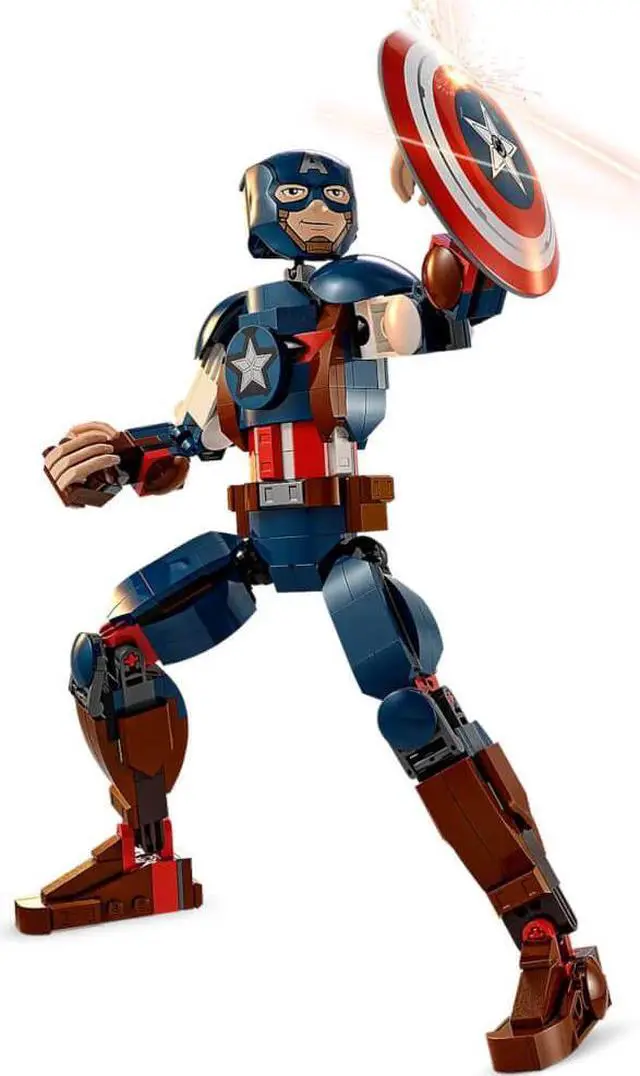 Alt view image 3 of 6 - LEGO Marvel Captain America Construction Figure