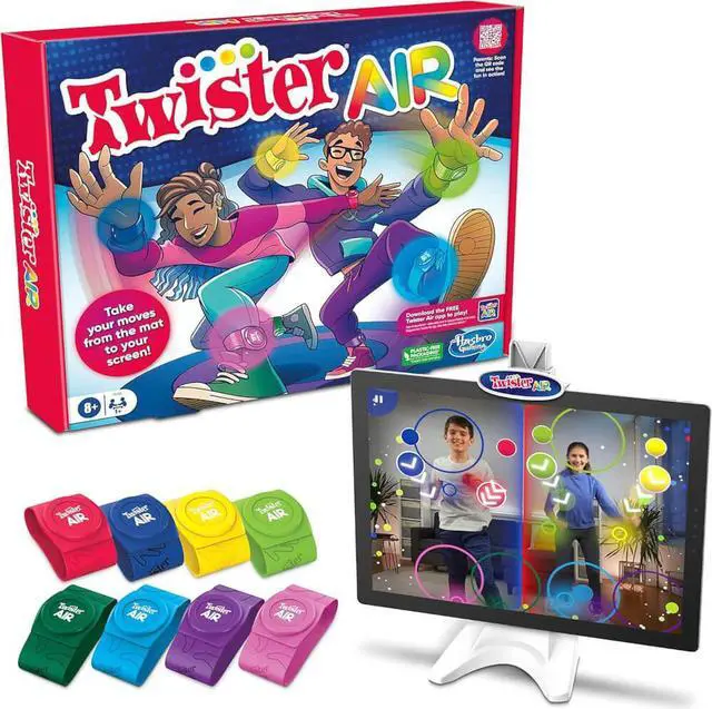 Alt view image 2 of 7 - Hasbro Twister Air Game the AR Twister App Play Game