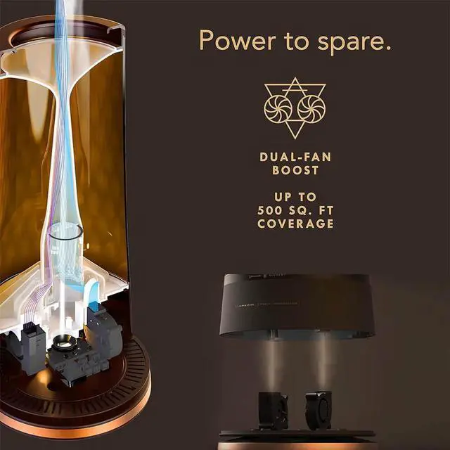 Alt view image 3 of 6 - Vornado Lucerna 2 Alchemy Ultrasonic Humidifier - Amber