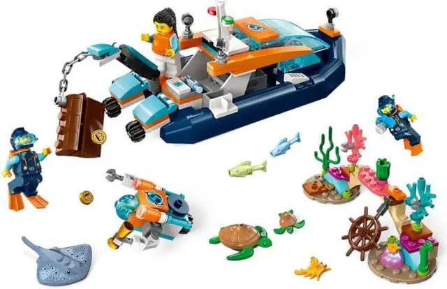 Alt view image 3 of 7 - LEGO City Explorer Diving Boat