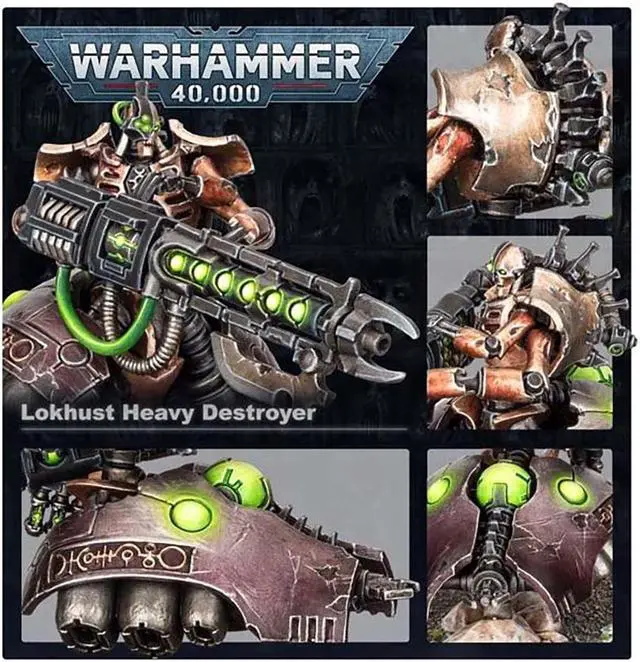 Alt view image 3 of 4 - Games Workshop Warhammer 40K Necron Lokhust Heavy Destroyer - 49-28