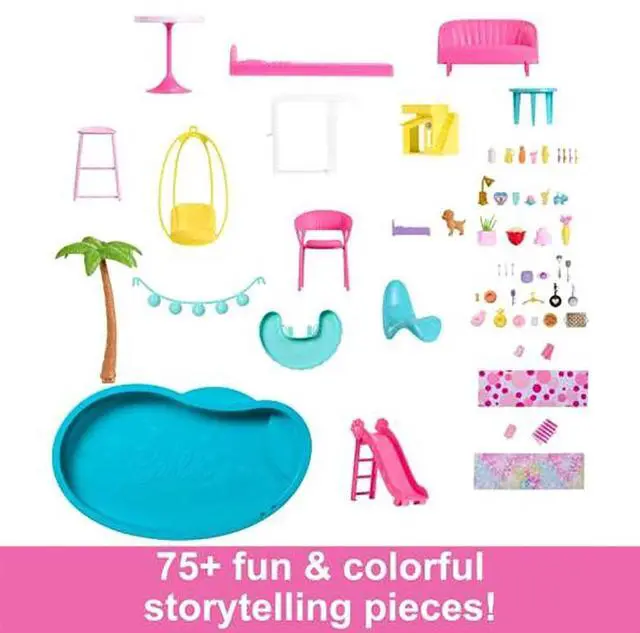 Alt view image 3 of 6 - Mattel Barbie Dreamhouse Doll House Playset  HMX10