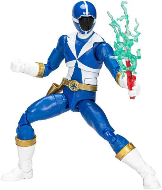 Alt view image 4 of 6 - Hasbro 6 inch Power Rangers Lightning Collection Lightspeed Rescue Blue Ranger Action Figure