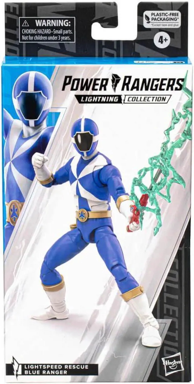 Alt view image 3 of 6 - Hasbro 6 inch Power Rangers Lightning Collection Lightspeed Rescue Blue Ranger Action Figure