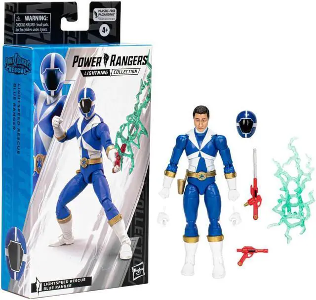 Alt view image 2 of 6 - Hasbro 6 inch Power Rangers Lightning Collection Lightspeed Rescue Blue Ranger Action Figure