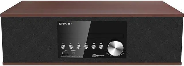 Main image of Sharp Vintage Style Wireless Bluetooth Speaker System
