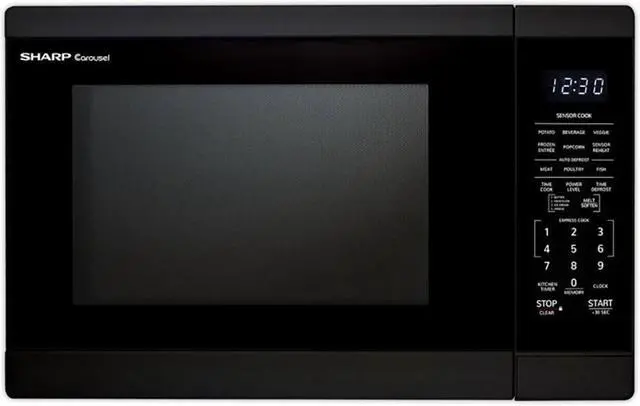 Main image of Sharp 1.4 Cu. Ft. Black Countertop Microwave Oven