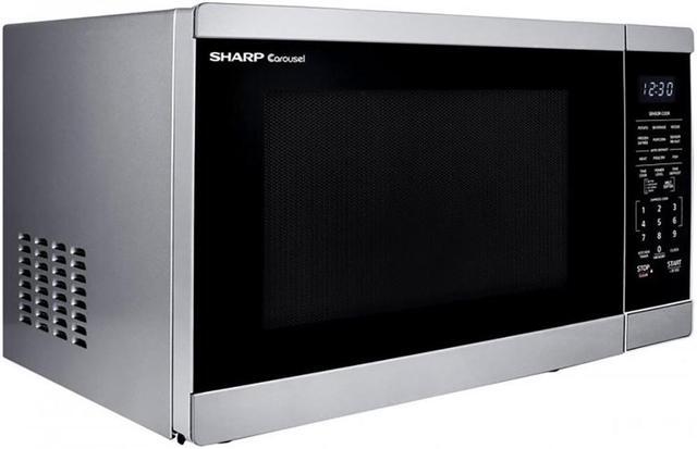 Alt view image 4 of 5 - Sharp 1.4 Cu. Ft. Black Mirror Countertop Microwave Oven