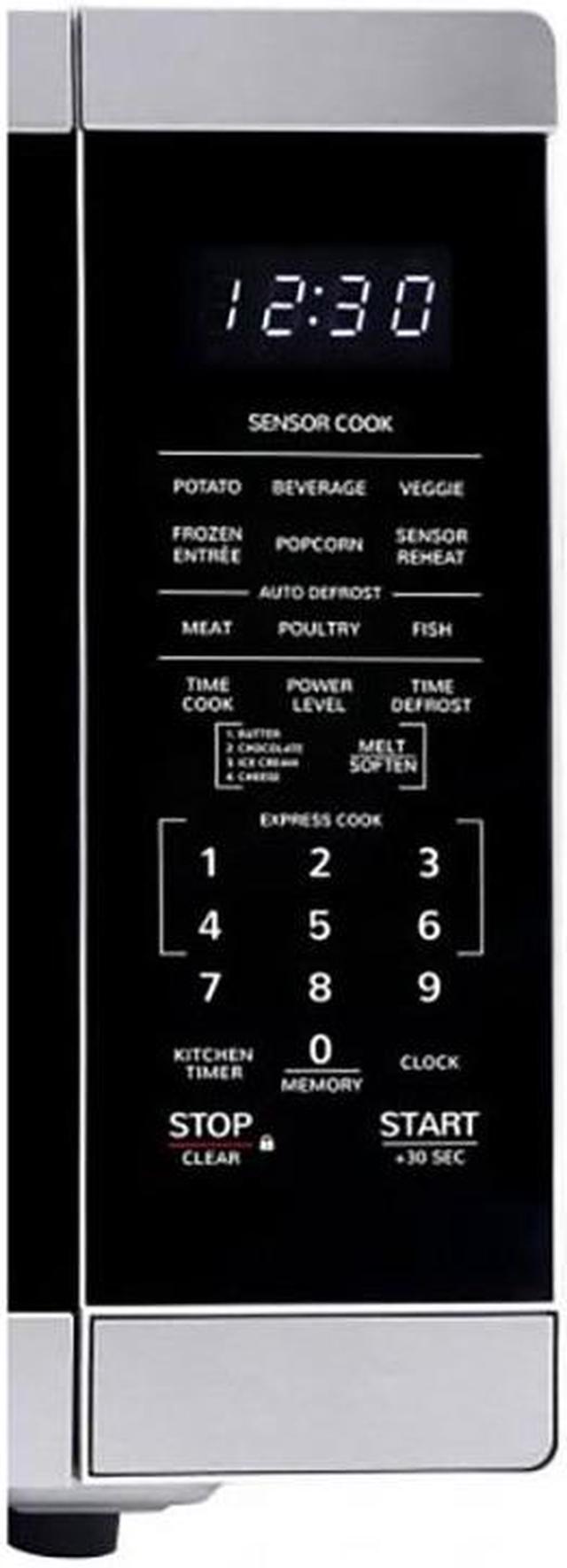 Alt view image 5 of 5 - Sharp 1.4 Cu. Ft. Black Mirror Countertop Microwave Oven