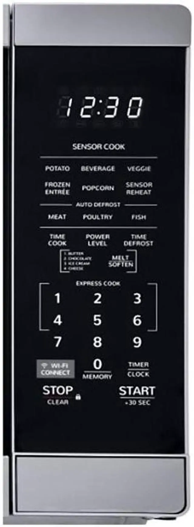 Alt view image 5 of 5 - Sharp 1.4 Cu. Ft. Stainless Steel Countertop Microwave Oven