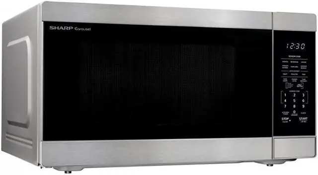 Alt view image 3 of 4 - Sharp 2.2 Cu. Ft. Stainless Steel Countertop Microwave