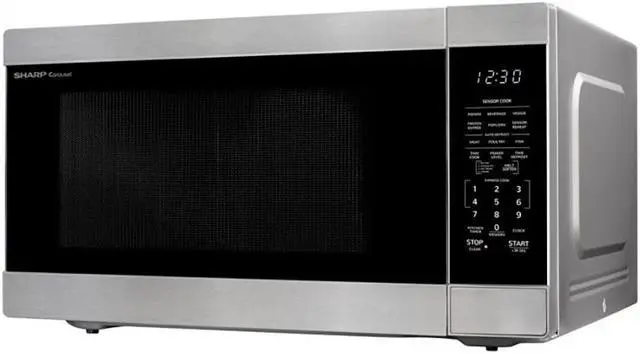 Alt view image 4 of 4 - Sharp 2.2 Cu. Ft. Stainless Steel Countertop Microwave