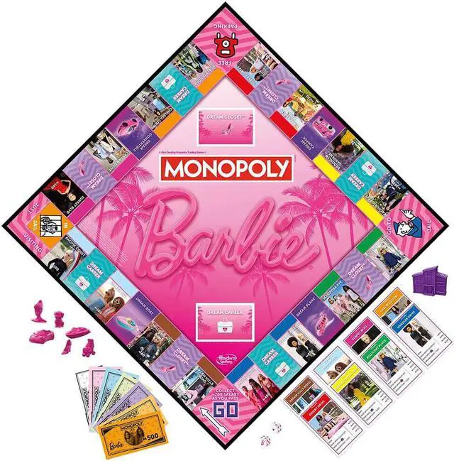 Alt view image 2 of 5 - Hasbro Monopoly Barbie Game