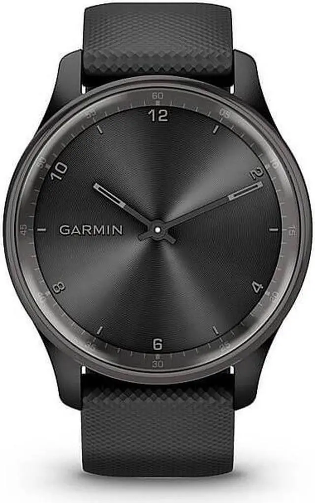 Alt view image 2 of 7 - Garmin Vivomove Trend Hybrid Smartwatch (Slate Stainless Steel Bezel)