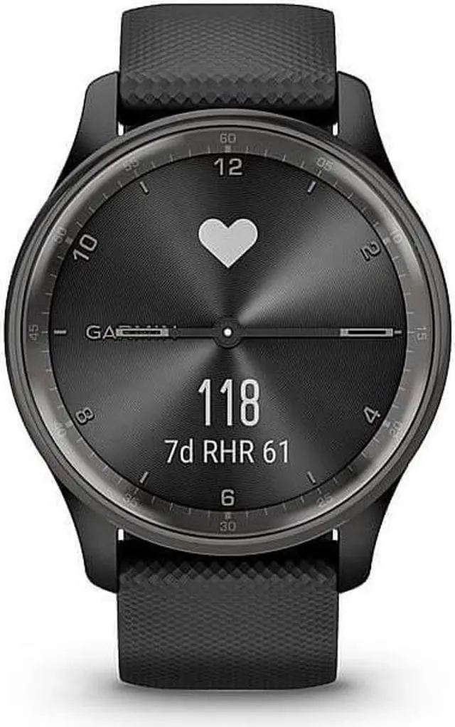 Alt view image 6 of 7 - Garmin Vivomove Trend Hybrid Smartwatch (Slate Stainless Steel Bezel)