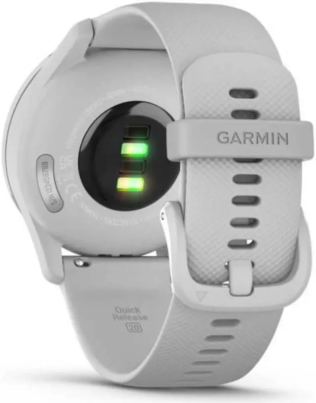 Alt view image 6 of 10 - Garmin Vivomove Trend Hybrid Smartwatch (Silver Stainless Steel Bezel)
