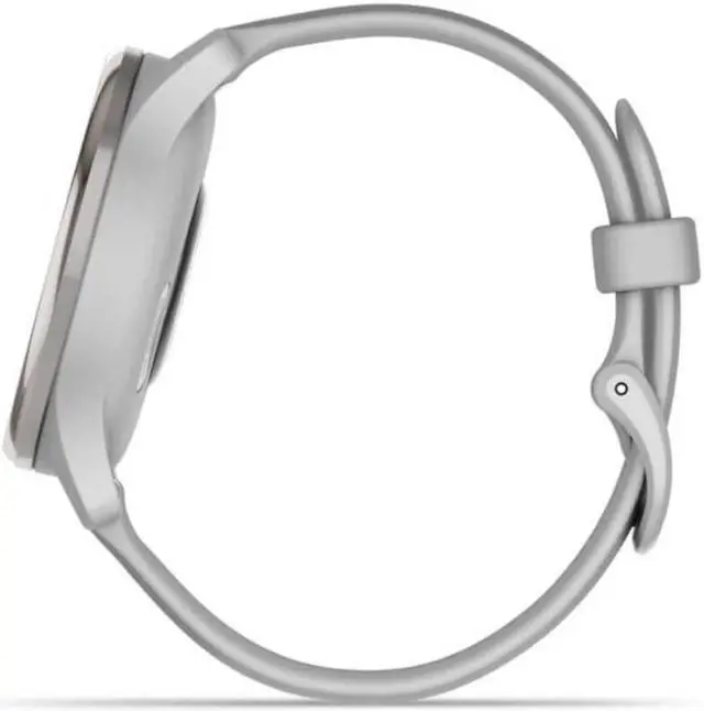 Alt view image 7 of 10 - Garmin Vivomove Trend Hybrid Smartwatch (Silver Stainless Steel Bezel)