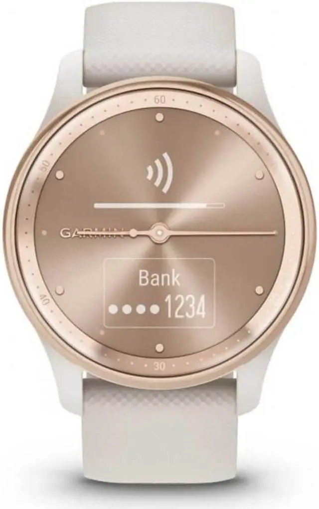 Alt view image 2 of 11 - Garmin Vivomove Hybrid Smartwatch - Ivory