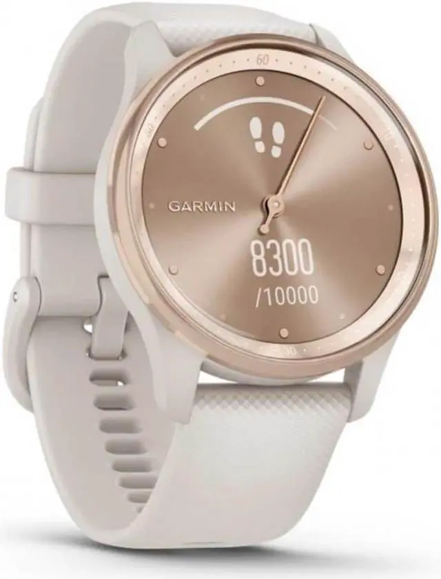 Alt view image 3 of 11 - Garmin Vivomove Hybrid Smartwatch - Ivory