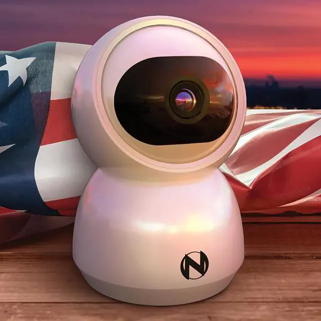 Alt view image 2 of 4 - Night Owl Indoor Wi-Fi Plug In 3 MP Tilt Camera with 2-Way Audio