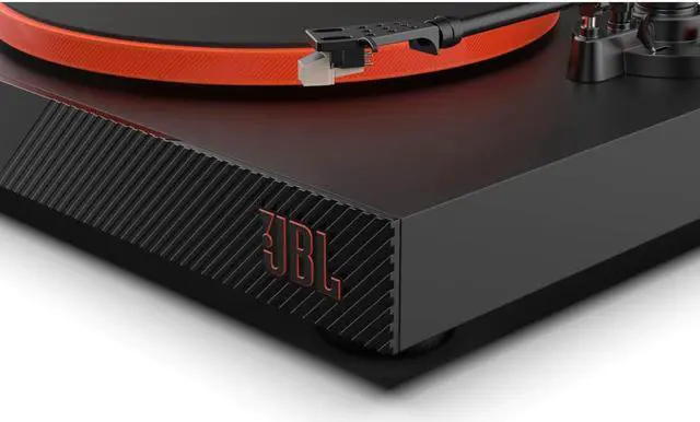 Alt view image 4 of 6 - JBL Spinner Bluetooth Turntable, Black/Orange
