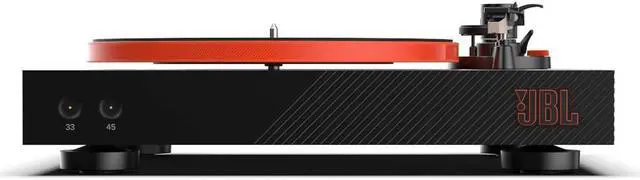 Alt view image 5 of 6 - JBL Spinner Bluetooth Turntable, Black/Orange