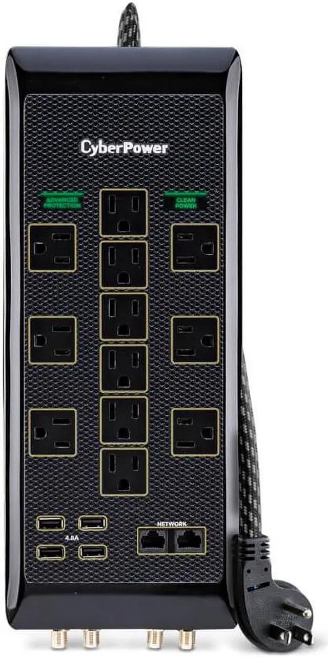 Alt view image 2 of 14 - CyberPower PBJ5UC Premium 12 Surge Protector