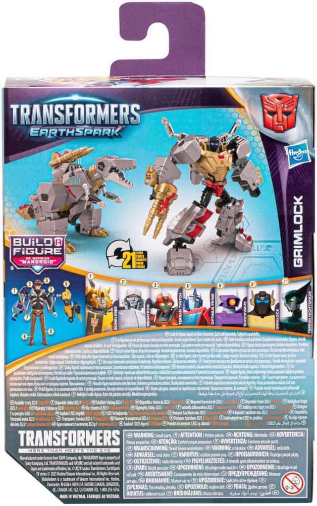 Alt view image 4 of 4 - Hasbro F6737 5 inch Transformers EarthSpark Deluxe Grimlock Action Figure