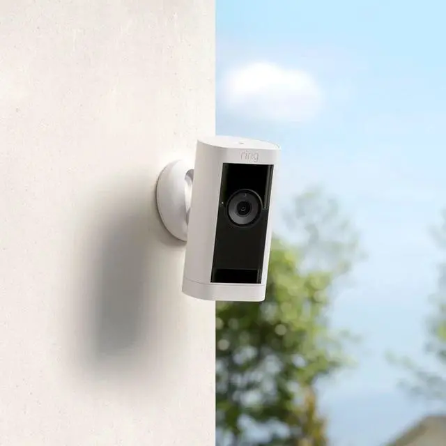 Alt view image 5 of 8 - Ring STICKUPPROWH Stick Up Cam Pro Battery Security Camera - White