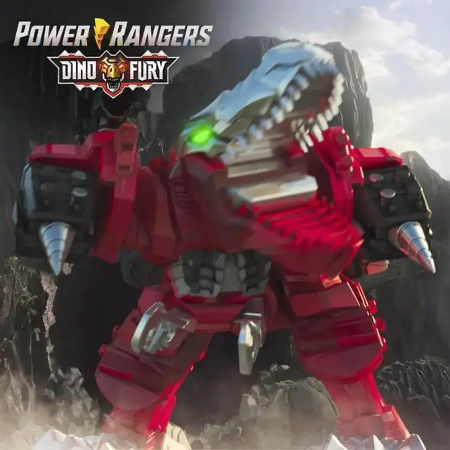 Alt view image 5 of 6 - Hasbro F1398 Power Rangers Dino Fury T-Rex Champion Zord Action Figure
