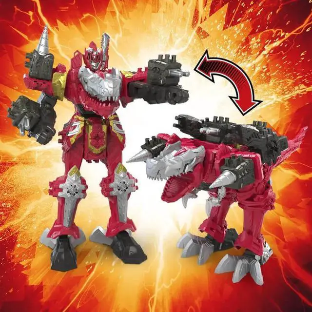 Alt view image 6 of 6 - Hasbro F1398 Power Rangers Dino Fury T-Rex Champion Zord Action Figure