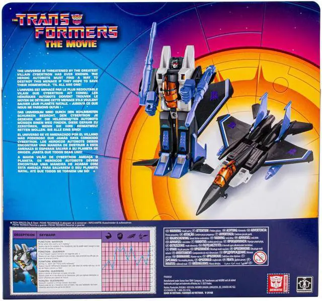 Alt view image 5 of 5 - Hasbro F6952 Transformers Retro The Transformers Movie Skywarp