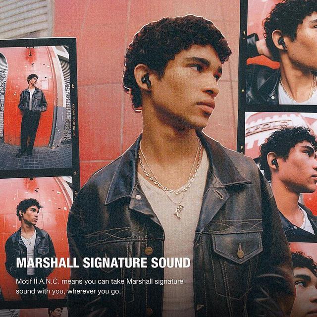 Alt view image 6 of 8 - Marshall MOTIFIIANCBK Motif II ANC Wireless Headphones - Black