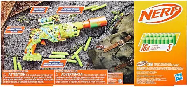 Alt view image 4 of 4 - Hasbro Nerf Zombie Driller Dart Blaster